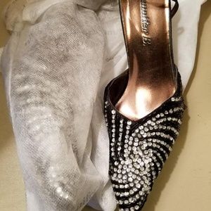 Vintage Black Starry Night High Heel Pump